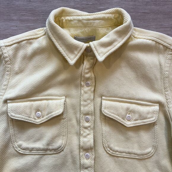 Outerknown Chroma Blanket Shirt Women's Buttercream Yellow-Size M/L - Picture 3 of 10